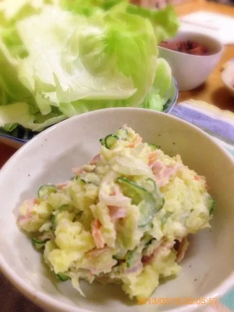 ポテトサラダ   レタスに包んで…|ちかさん