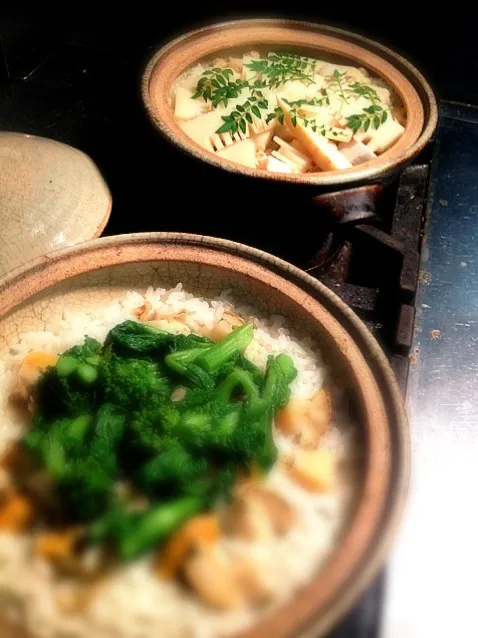 筍桜海老土鍋御飯🍚|炊かれたいオトコ おこん 小栁津さん