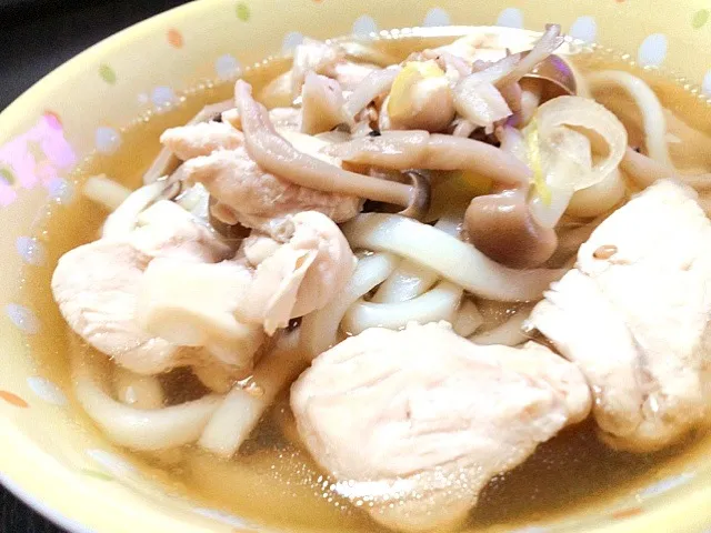 お夜食『鶏ネギ塩うどん』|鈴木 美菜子さん