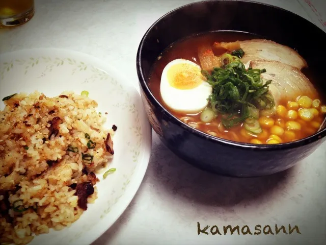 こんな寒い日は、味噌ラーメンだよね(o^^o)|かまさん