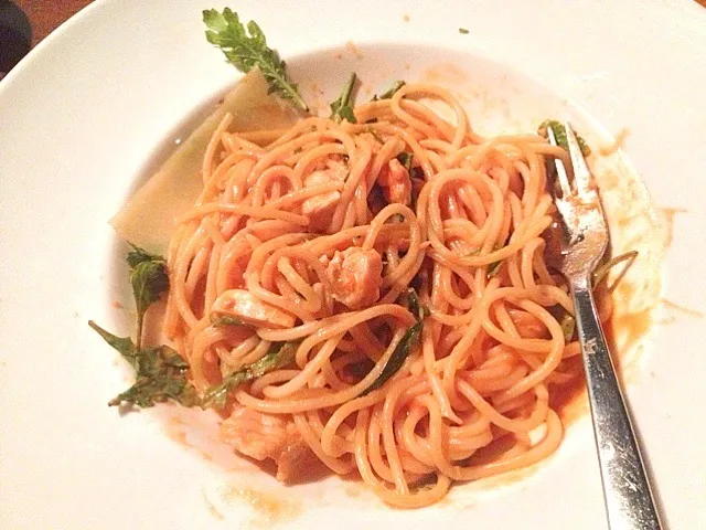 Snapdishの料理写真:Spaghetti alla vodka con salmone|Sherly Changさん