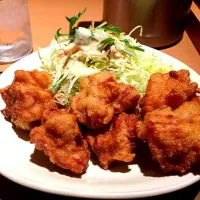 Snapdishの料理写真:やよい軒の唐揚げ定食|syasukeさん