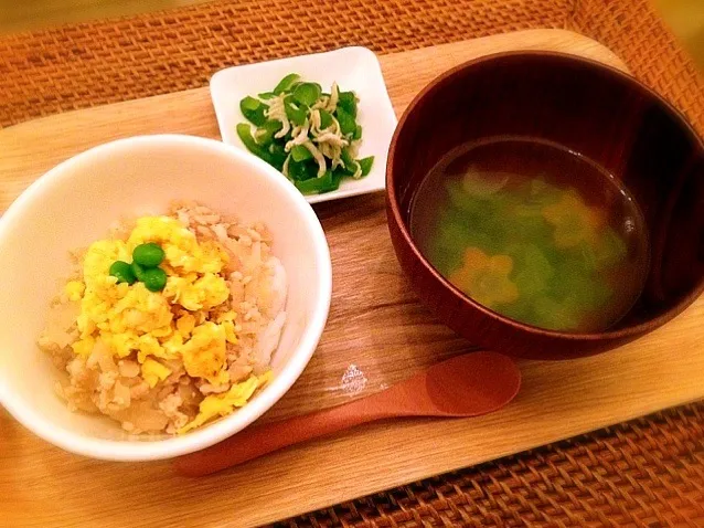 【子供ごはん】親子丼/Rice bowl with egg and chicken|ペンギンさん