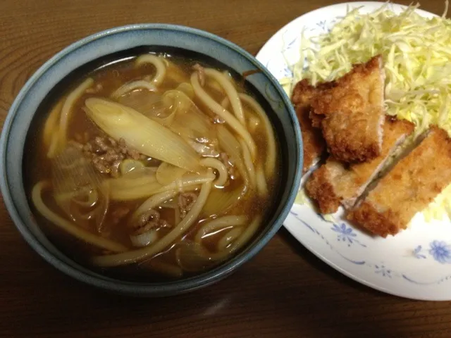 カレーうどん   とんかつ|yocoさん