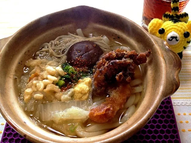 ゲソテン入り鍋焼きうどん|いちこさん