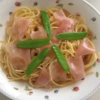 レンコンと生ハムのパスタ|Alisaさん