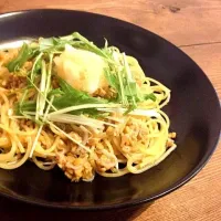 ひきわり納豆としらすの和風おろしパスタ★簡単（手抜き）バージョン