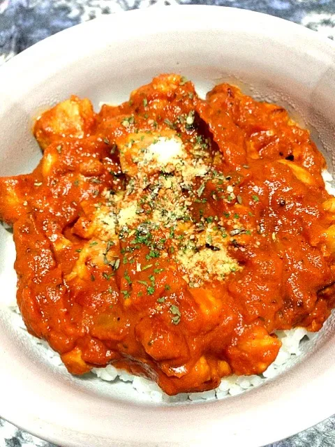 トマト煮丼|ま〜ぼ〜08さん