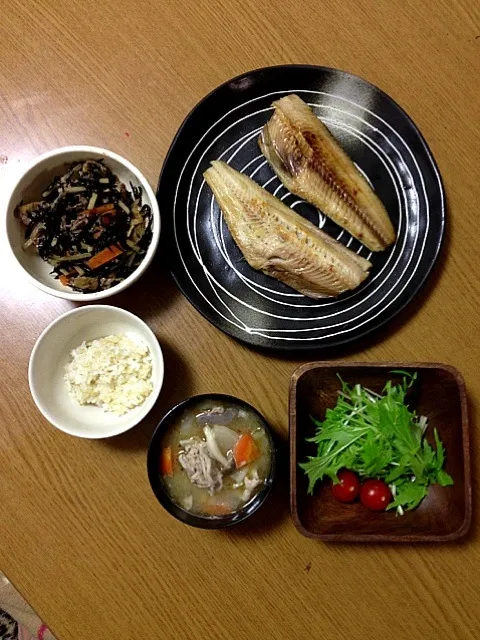 Snapdishの料理写真:２０１３年２月２０日の晩ごはん|ほんだみよこさん