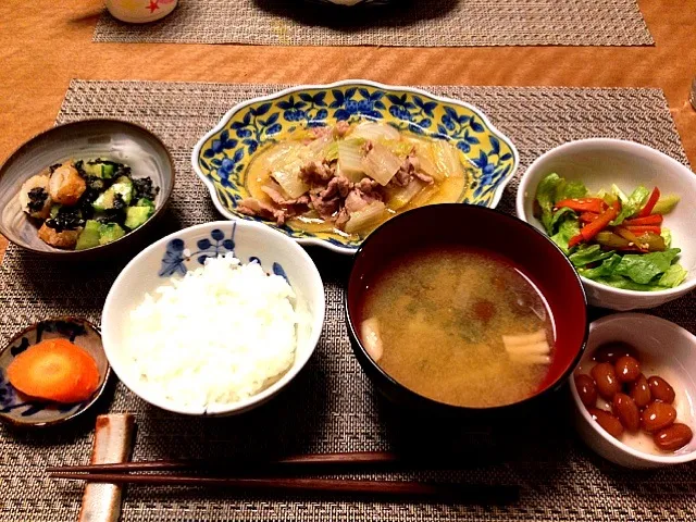 豚肉と白菜のうま煮など|Sakikoさん