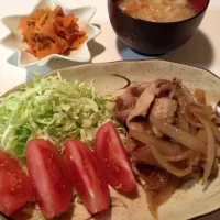 Snapdishの料理写真:豚の生姜焼き|きのぴこさん