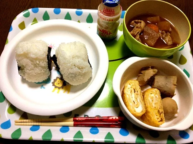 今日は和食♪とゆー名の残り物(￣▽￣)|パンダ母さん🐼さん