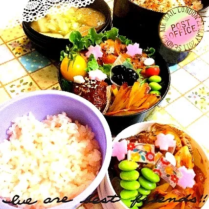 旦那サマと末っ子ᑦᑋᵃᵑ✼ のお弁当|ゆりっぺ⋆*❁さん