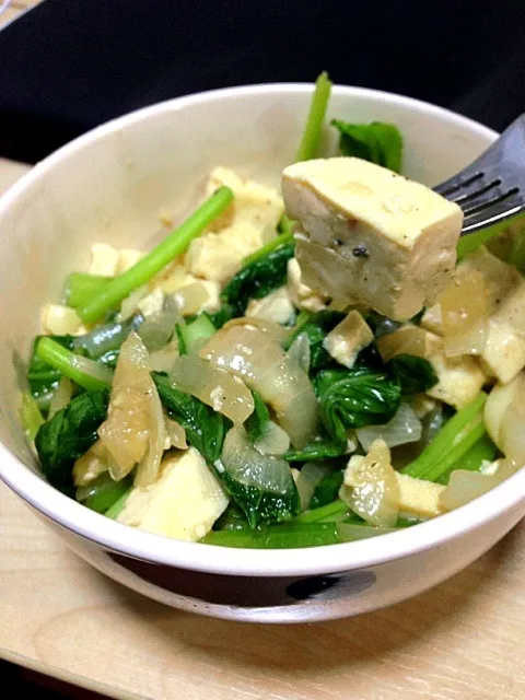 Stir fried vegetable with tofu and onion|Ruyiさん