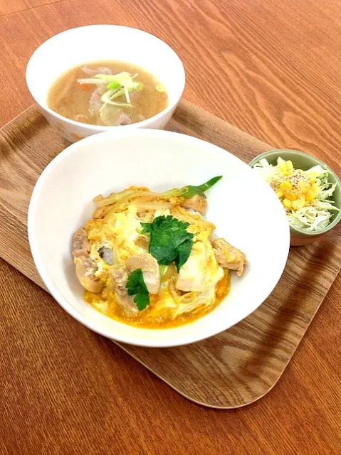 今日は親子丼&豚汁です（≧∇≦）|阿部直樹さん