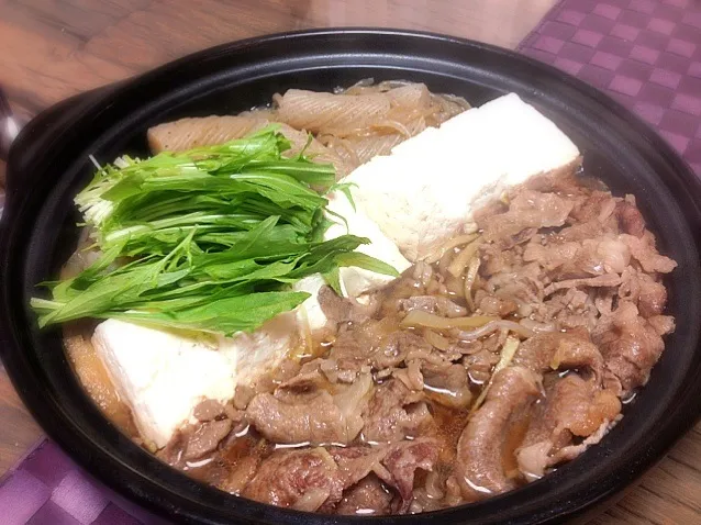 タジン鍋で、肉豆腐\(//∇//)\|彩さん