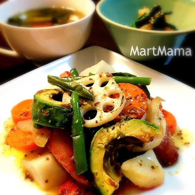 ソーセージと焼き野菜のおかずサラダ|恭子さん