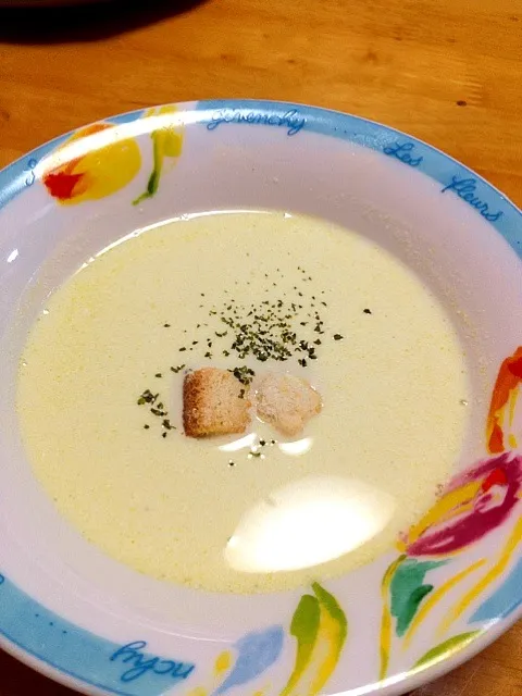 Snapdishの料理写真:かぼちゃのゆで汁スープ|あやかさん