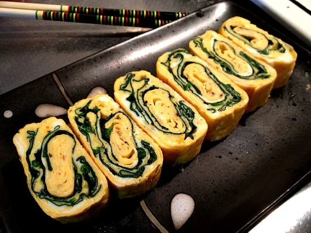 ほうれん草卵焼き • Spinach Rolled Omelet|madcarさん