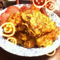 Snapdishの料理写真:アレンジ 卵焼き ( お好み焼き風 )|ゆうかさん