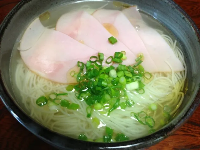 温そうめん（塩ラーメン風）|まさとさん