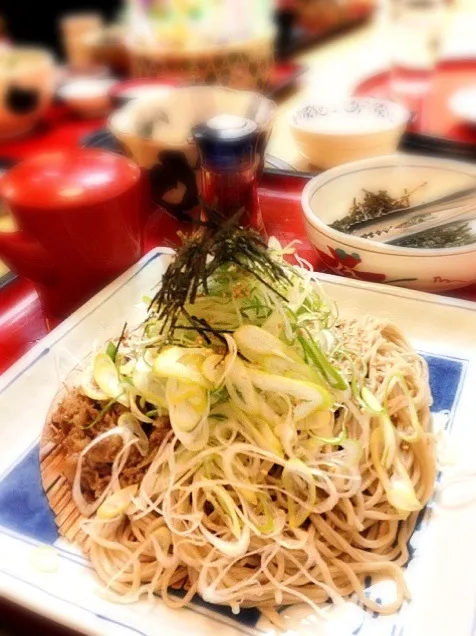 肉ねぎそばつけ麺|もちゆみさん