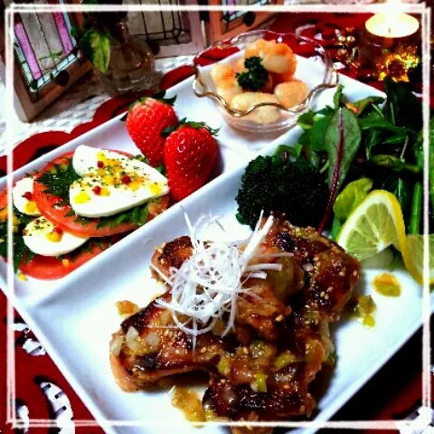 akiracchiさんの鶏もも肉の白胡麻あえ♪|Mika❈さん