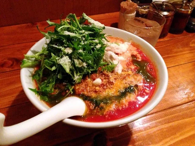 Tomato Ramen Noodle (Bolognese)|chan mitsuさん