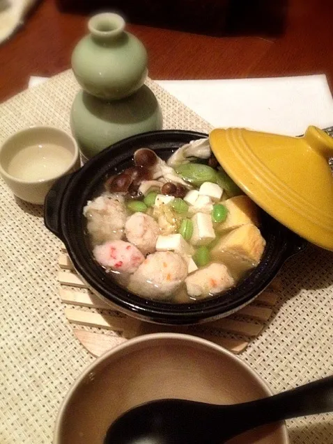 練りもの、枝豆の湯豆腐|アズフラさん