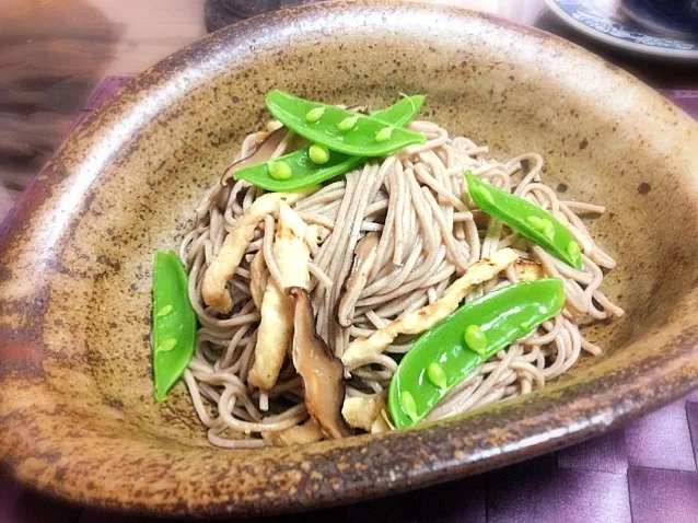 切り干し大根と干し椎茸の蕎麦ペペロンチーノ|彩さん