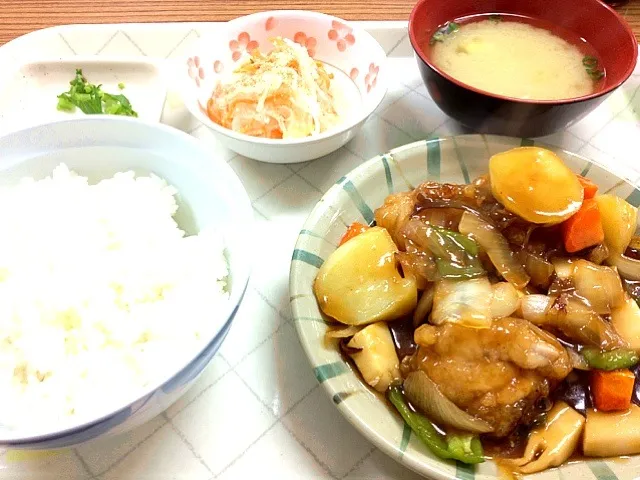 社食。酢鳥定食。酢豚じゃないよw|osayanさん