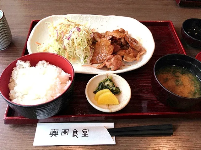 奥田の父の豚焼肉定食|中町さん