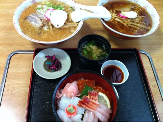 オホーツク土産店感謝祭〜海鮮丼・ラーメン|まーままさん