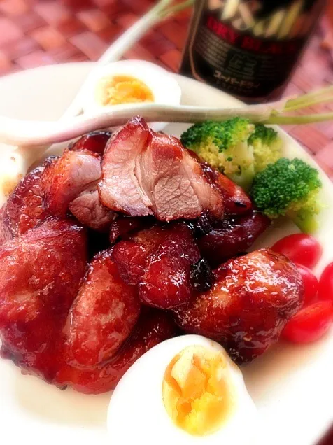 Snapdishの料理写真:Moko's Very delicious roast pork ver.pork loin❤みどりさんの近所のお肉屋さんのメチャうま焼き豚焼いてみました❤ロース塊|🌈Ami🍻さん