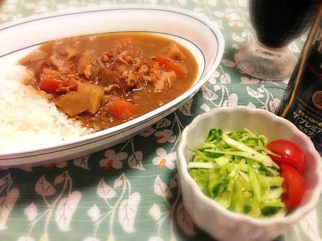 根菜と豚挽肉のカレーライス|ユキさん