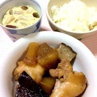 Snapdishの料理写真:茶碗蒸しと鳥肉大根|minieeeさん