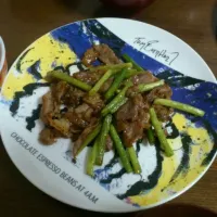 豚肉とニンニクの芽の炒めもの|Yujiさん