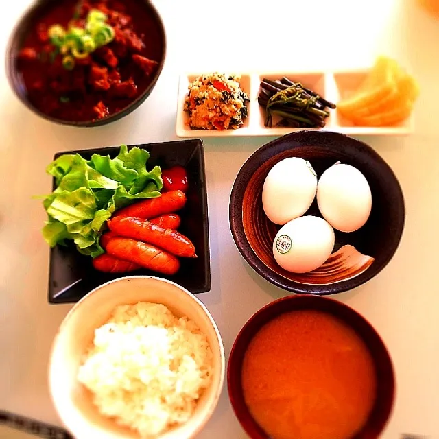 卵かけご飯な朝ご飯♡|まぁやんさん