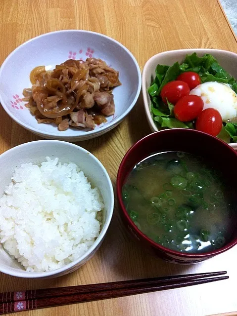 生姜焼き定食|しおさん