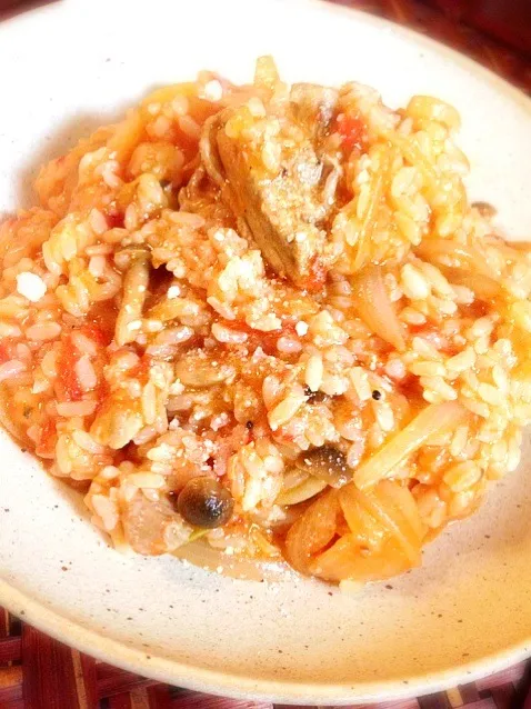 Tomato sauce Chicken Risotto🍅チキンのトマトソースリゾット by Chef hubby|🌈Ami🍻さん