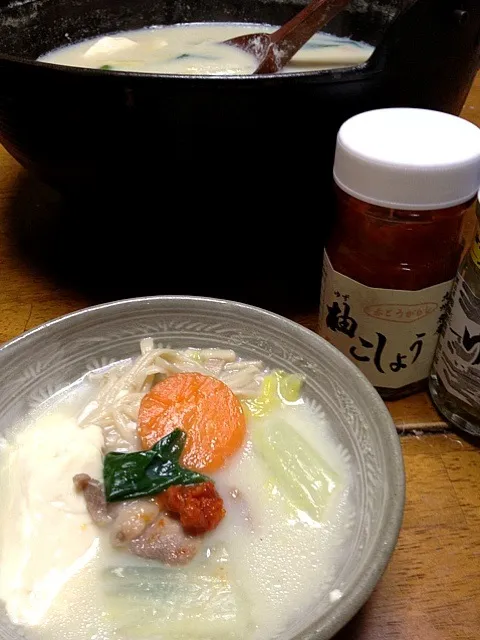 重曹使いでとろける食感！豆乳湯豆腐|まゆさんさん