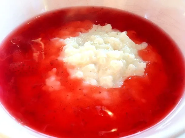 Rice Pudding with Stradberry Creme|Patrikさん