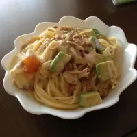 ツナアボカド納豆のアルデンテパスタ|石川由布子さん