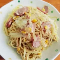 ツナとコーンのクリームソースパスタ☆|ﾗﾃ*さん