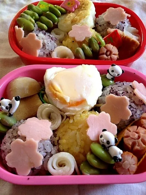 幼稚園のお弁当 2/25⁂お花見⁉⁂|5児のママさん