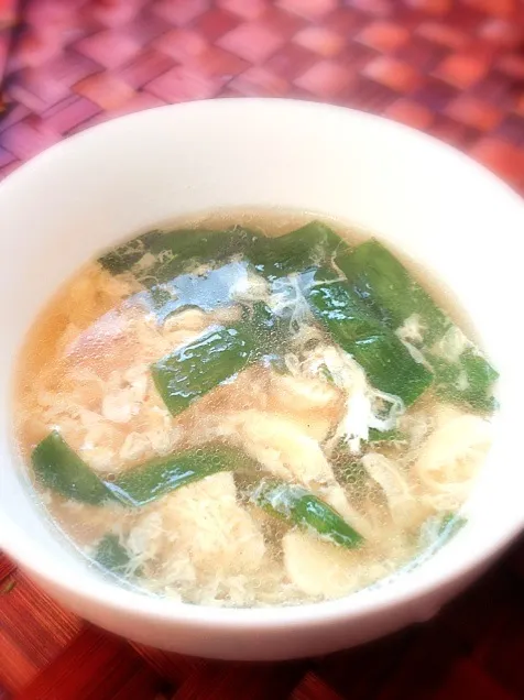 chinese chive and egg soup♨ニラ玉スープ|🌈Ami🍻さん