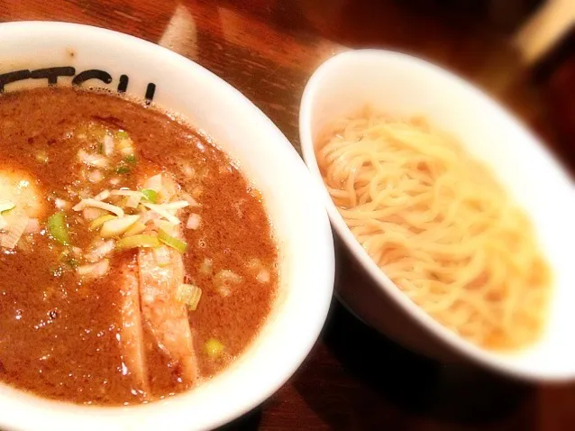 Snapdishの料理写真:特製あつもり 寒いので熱盛りのつけ麺！|Keitaさん