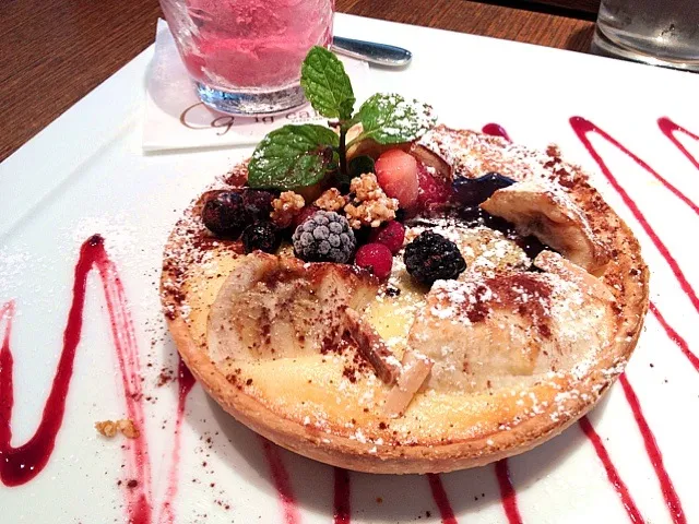 Chocolate fruit tart - Ig Cafe, Osaka|12Dragonさん