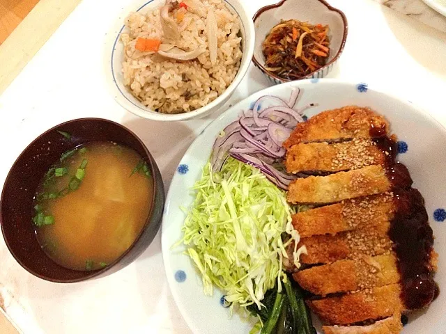 トンカツ定食|大宅雅貴さん