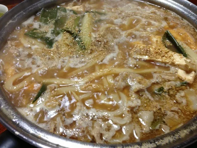 Snapdishの料理写真:味噌煮込みうどん（2人前）|まさとさん